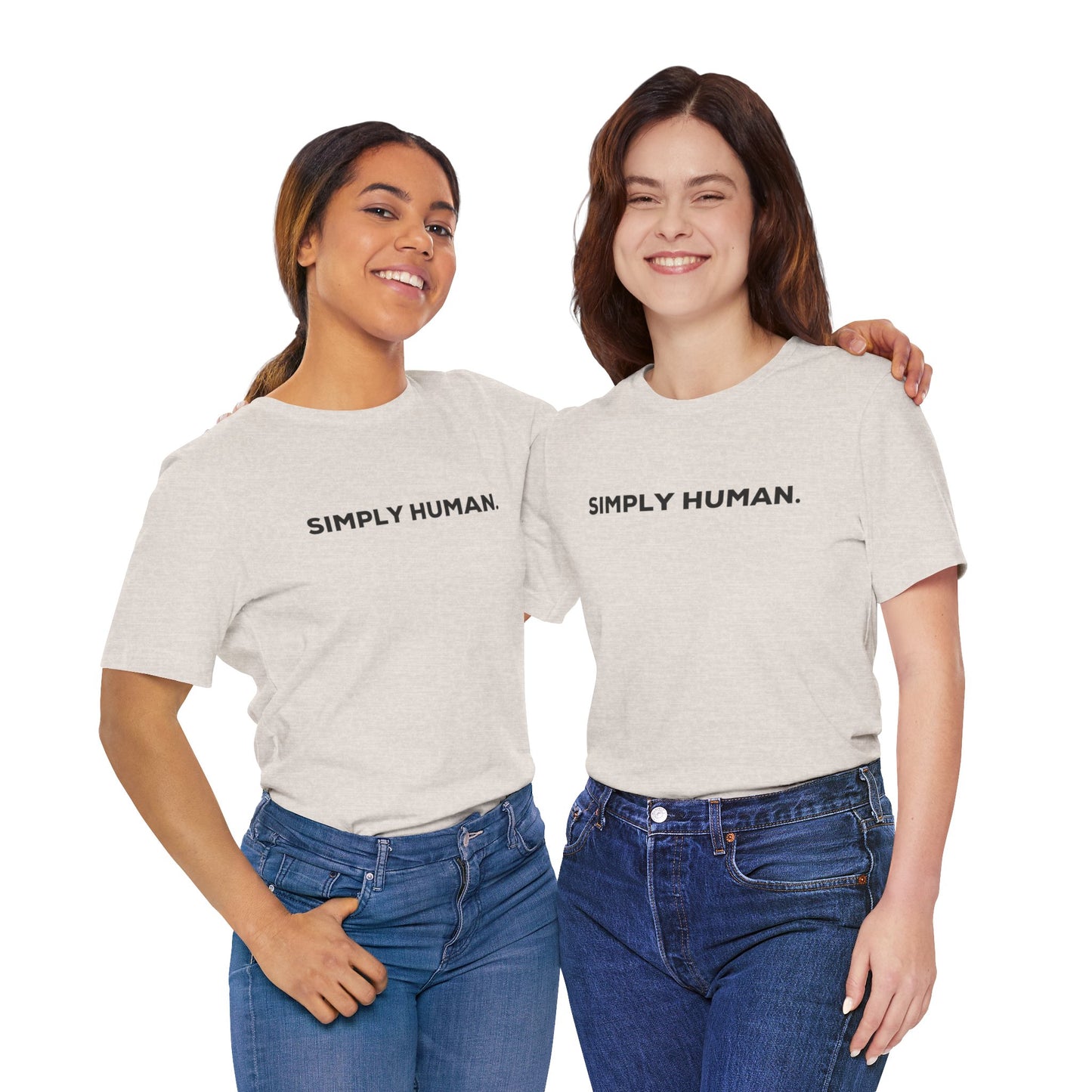 Simply Human period - Unisex Jersey Short Sleeve Tee