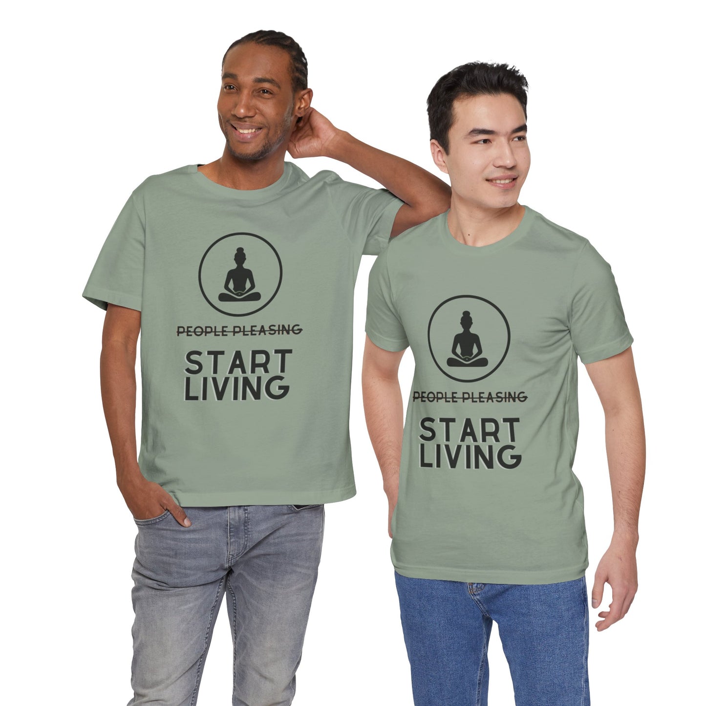 Stop People Pleasing Start Living - Unisex Jersey Short Sleeve Tee