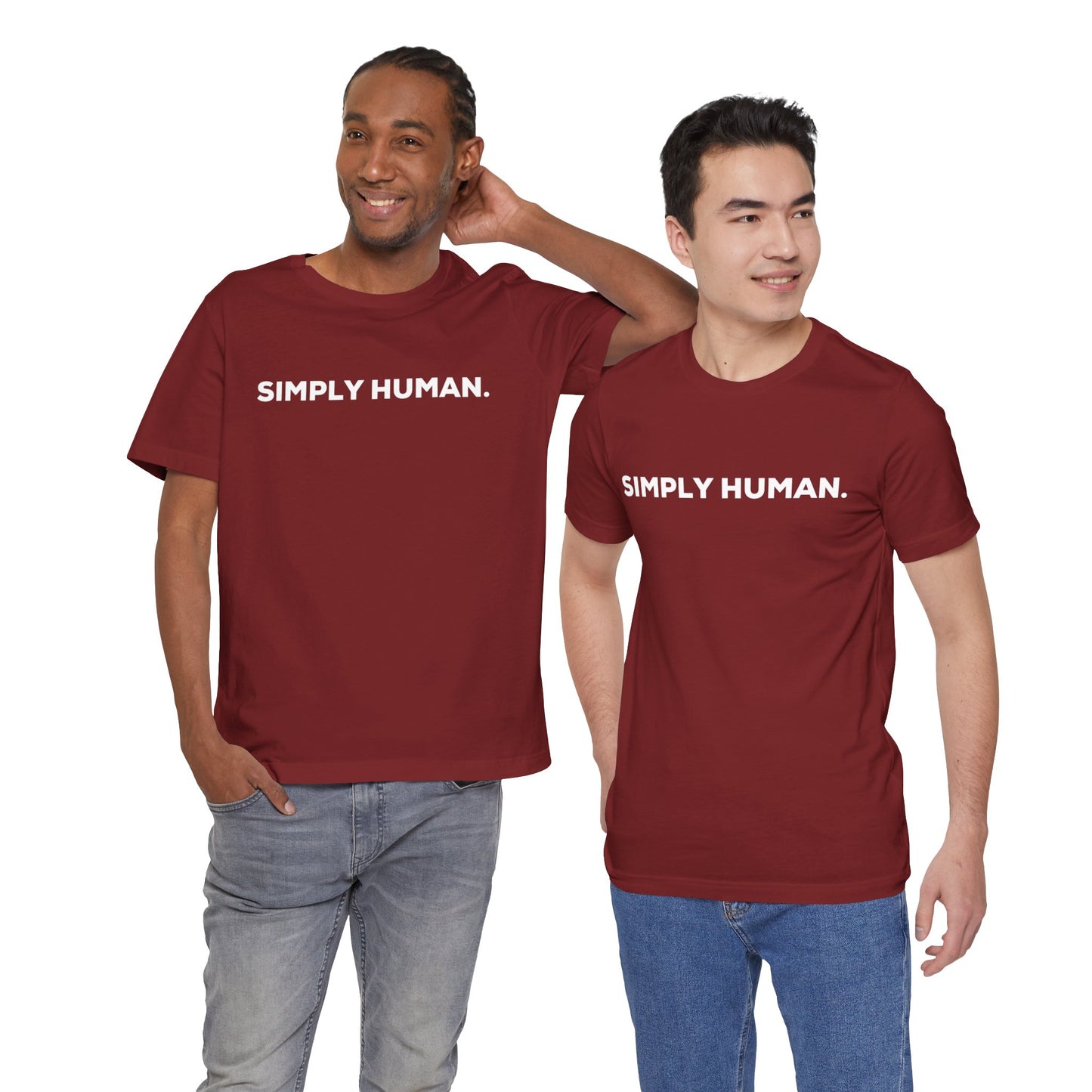 Simply Human period - Unisex Jersey Short Sleeve Tee