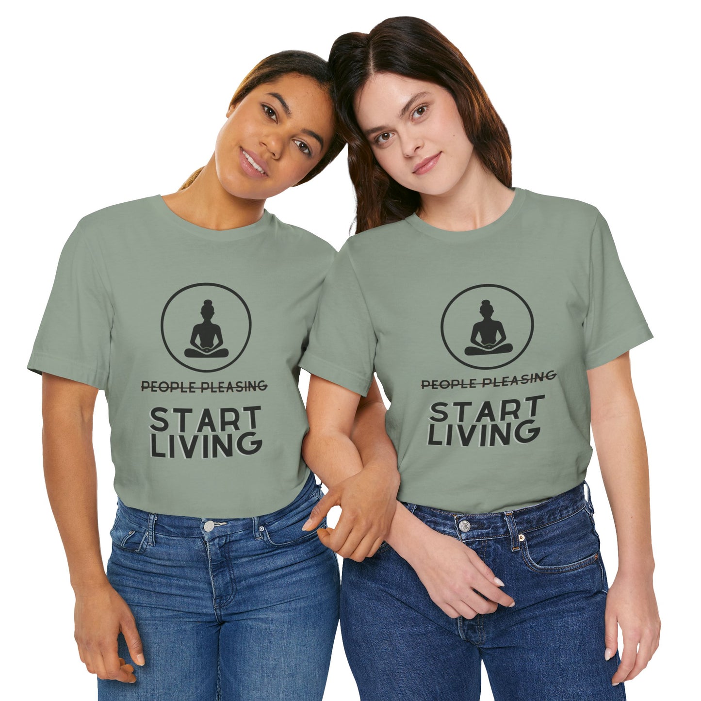 Stop People Pleasing Start Living - Unisex Jersey Short Sleeve Tee